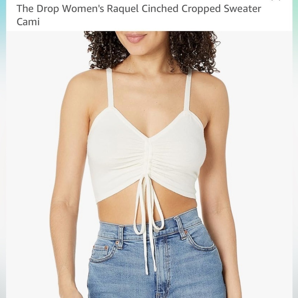 Cropped sweater cami